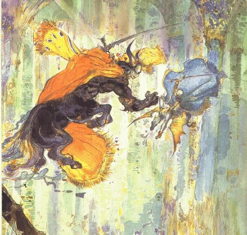 Yoshitaka Amano — L'Ultime Affrontement du Guerrier — Final Fantasy V