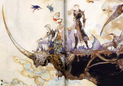 Yoshitaka Amano — Les Héros sur le dos du dragon