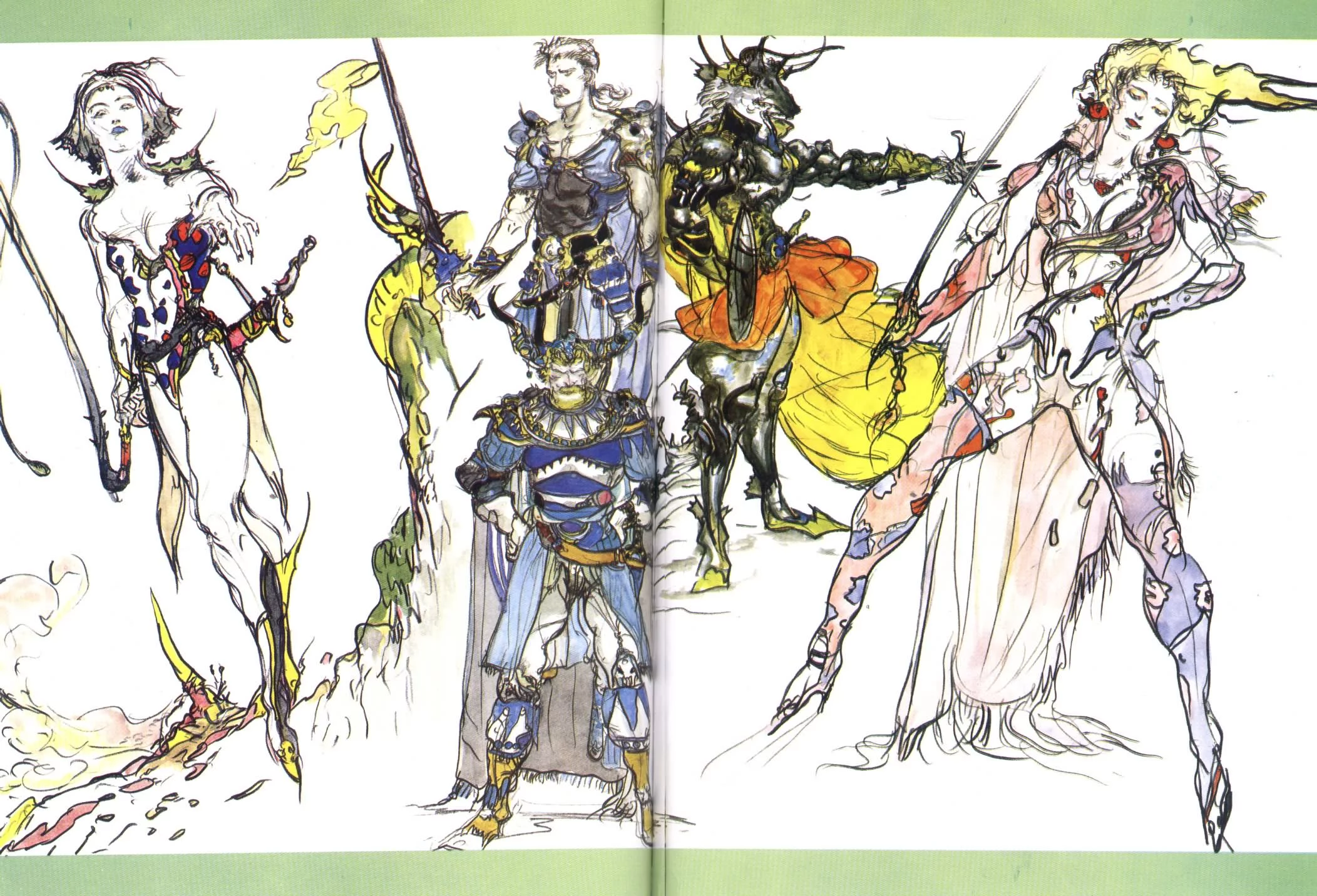Yoshitaka Amano — Legendary Heroes — Final Fantasy V