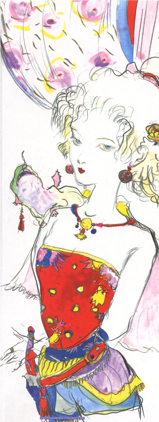 Yoshitaka Amano — Cocoon de la Reine — Final Fantasy VI