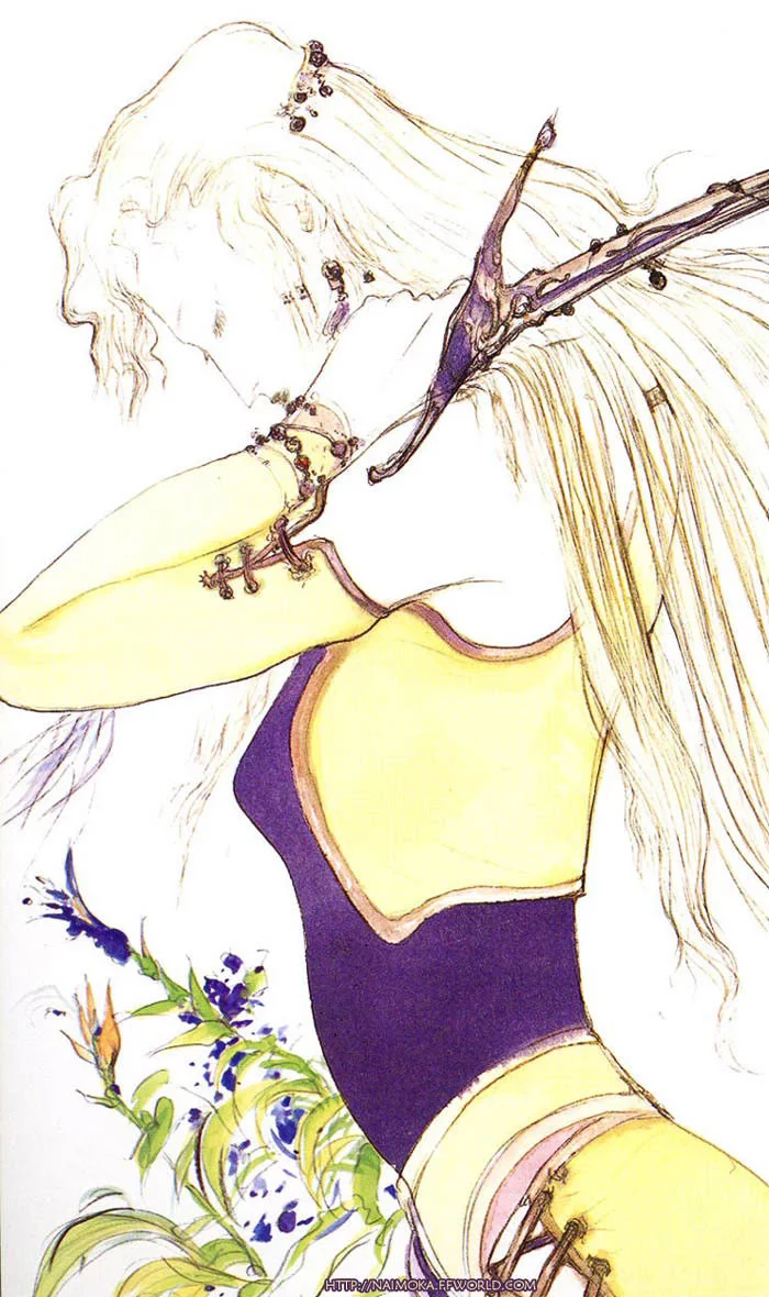 Yoshitaka Amano — Cocyan, la Reine des Cieux — Final Fantasy VI