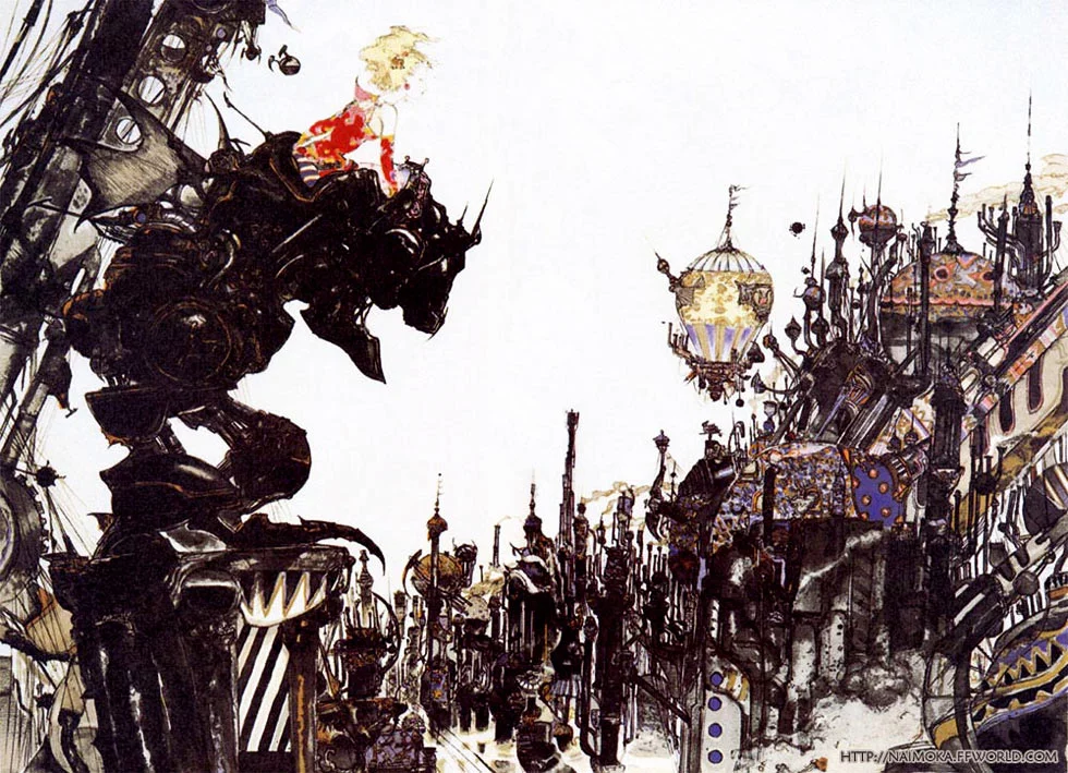 Yoshitaka Amano — The Mechanical City of Vector — Final Fantasy VI