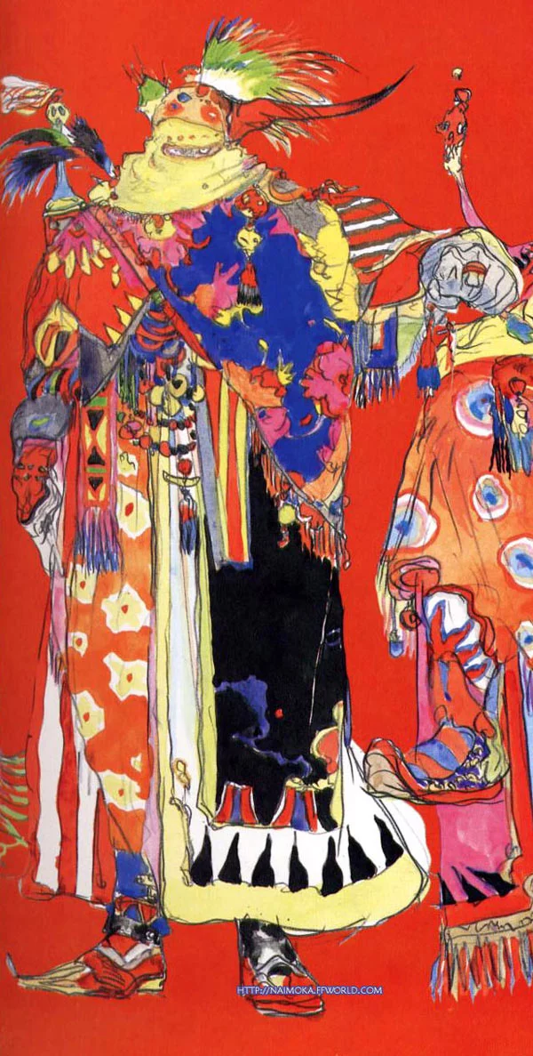Yoshitaka Amano — Kefka and Gogo — Final Fantasy VI