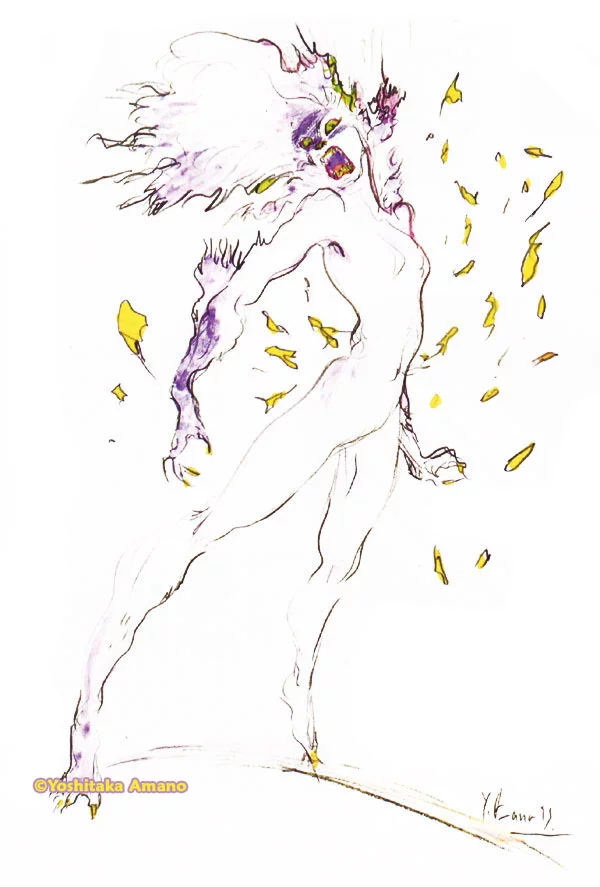 Yoshitaka Amano — Kefka, destructeur de mondes — Final Fantasy VI