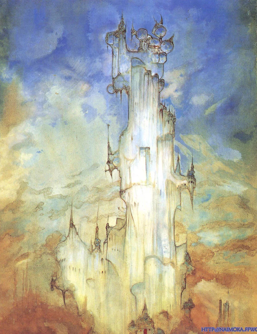 Yoshitaka Amano — The Celestial Palace of Vector — Final Fantasy VI