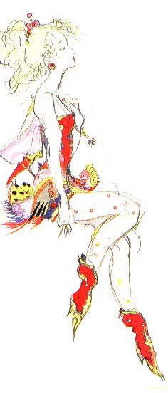 Yoshitaka Amano — Cyan the Dancer — Final Fantasy VI