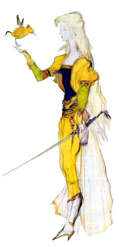 Yoshitaka Amano — Cydonia, Warrior of the Phoenix — Final Fantasy VI
