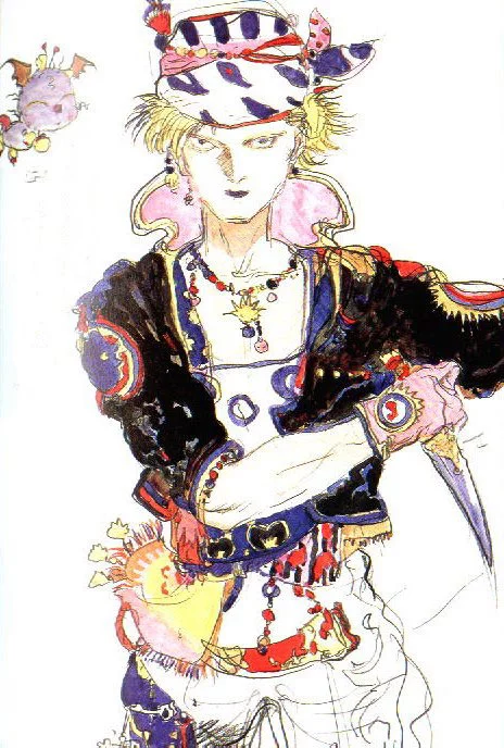 Yoshitaka Amano — Terra Branford, l'héroïne de FF6 — Final Fantasy VI