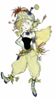 Yoshitaka Amano — Cactuar en costume de fête