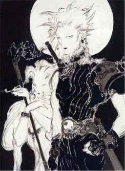 Yoshitaka Amano — Cloud et Jenova