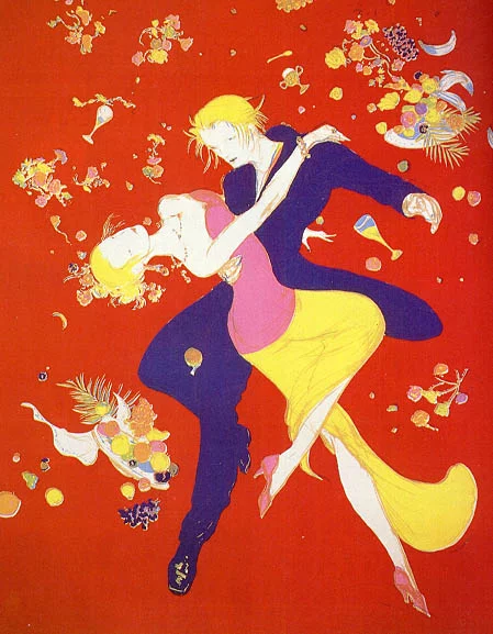 Yoshitaka Amano — Danseurs dans un rêve éthéré — Final Fantasy VIII
