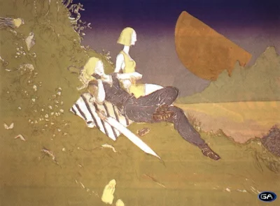 Yoshitaka Amano — Fleeting Dream of the Setting Moon
