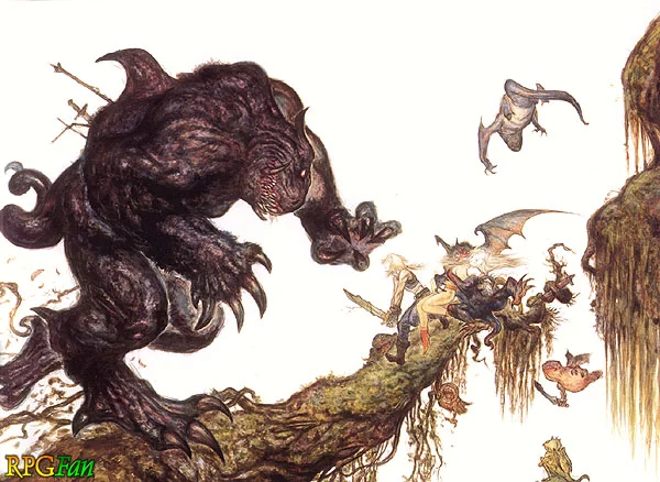 Yoshitaka Amano — The Dark Forest Monster — Final Fantasy IX
