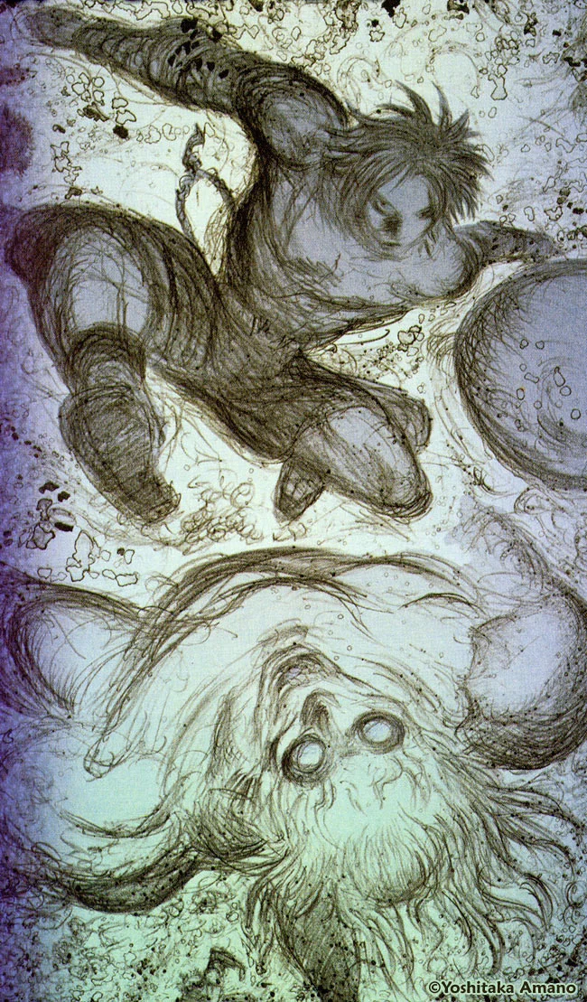Yoshitaka Amano — Besaid's Golems — Final Fantasy X