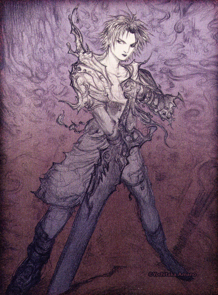 Yoshitaka Amano — Tidus, le héros de Spira — Final Fantasy X