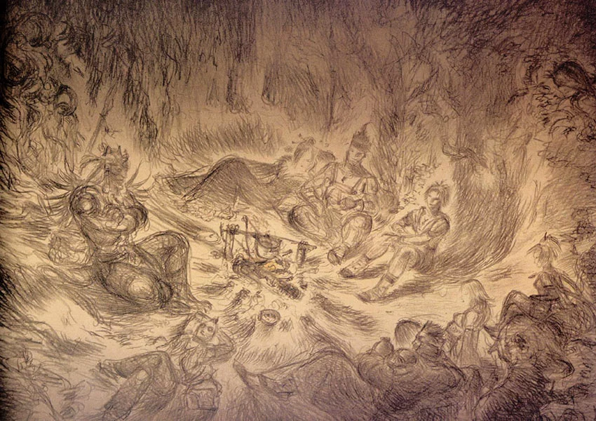 Yoshitaka Amano — La Révélation de Sin — Final Fantasy X