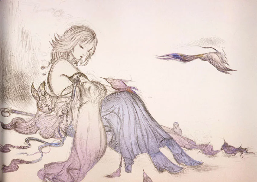 Yoshitaka Amano — Rêve éthéré de Yuna — Final Fantasy X