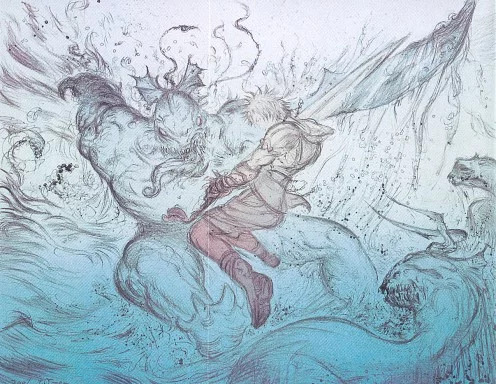 Yoshitaka Amano — Rêve aqueux de Zanarkand — Final Fantasy X