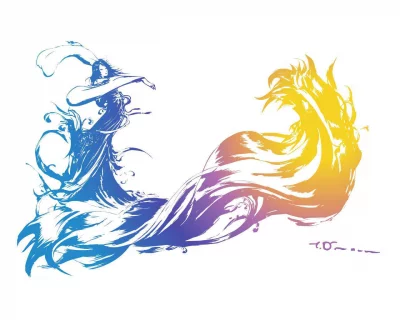 Yoshitaka Amano — Yuna et la dualité élémentaire