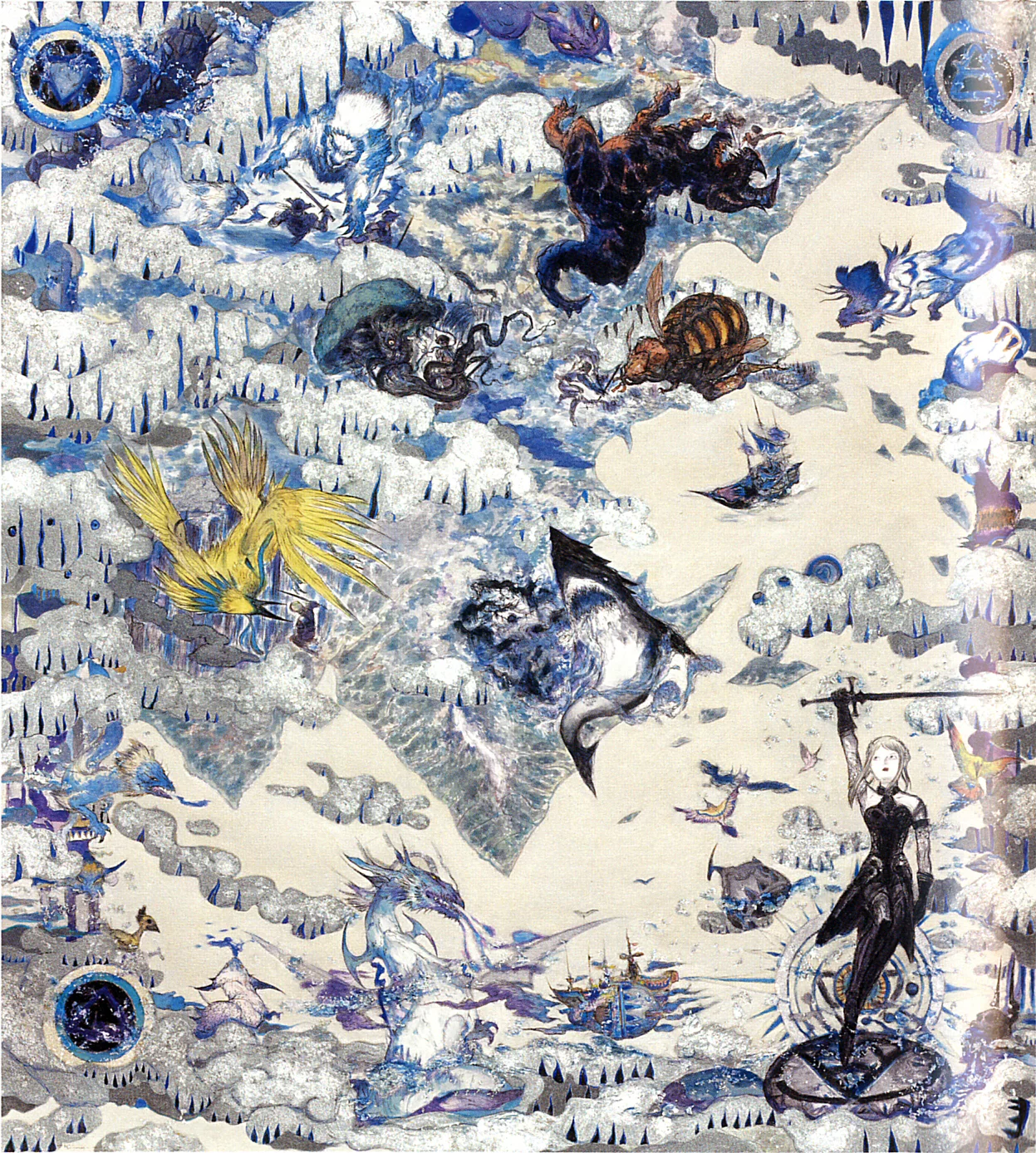 Yoshitaka Amano — Crystal Winds — Final Fantasy XI