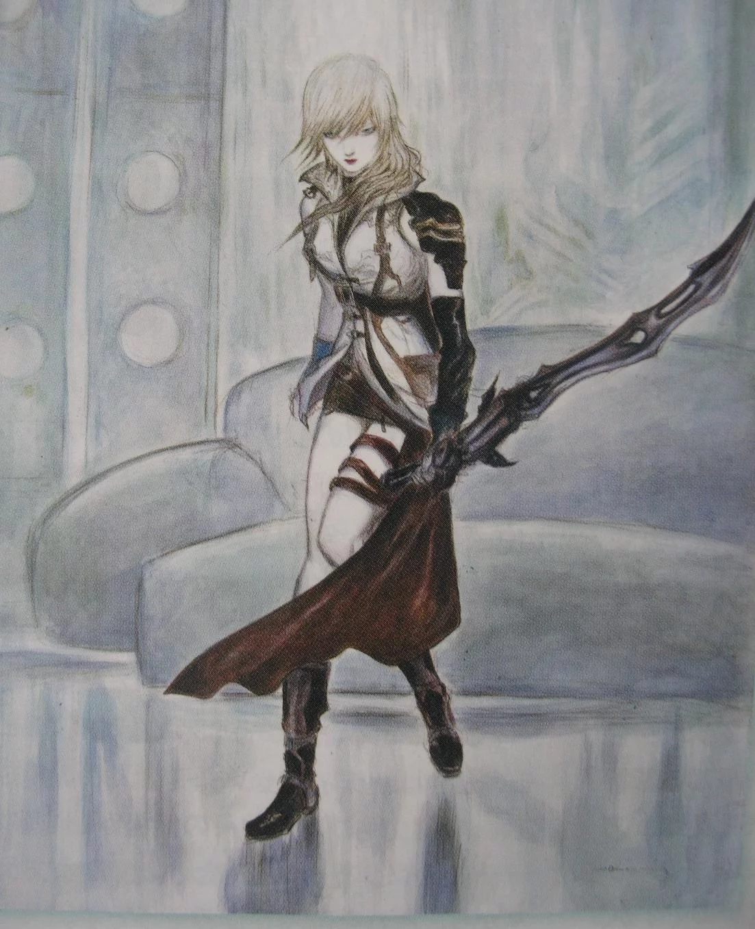 Yoshitaka Amano — La guerrière de cristal — Final Fantasy XIII