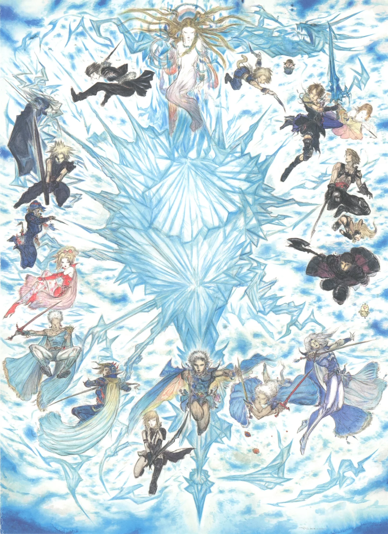 Yoshitaka Amano — Les Héros de la Légende — Final Fantasy 25th Anniversary