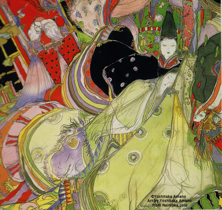 Yoshitaka Amano — The Tale of Genji in Colors — The Tale of Genji