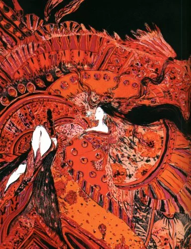 Yoshitaka Amano — La Dame et le Guerrier — The Tale of Genji