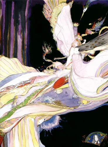 Yoshitaka Amano — The Lady of Light Veils — The Tale of Genji