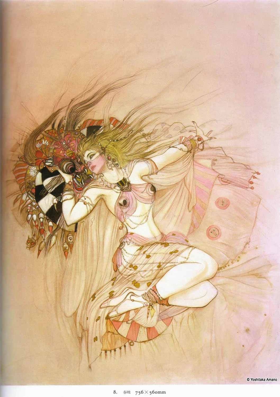 Yoshitaka Amano — Danseuse céleste aux ailes de vent — Hiten