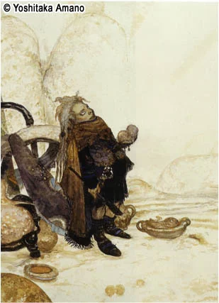 Yoshitaka Amano — Le voyageur solitaire — Hommes