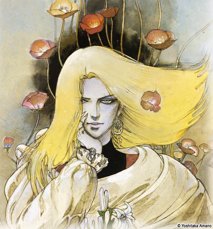 Yoshitaka Amano — La Dame aux Coquelicots — Hommes