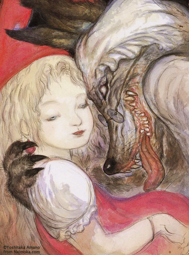 Yoshitaka Amano — La Belle et la Bête Sauvage — Marchen