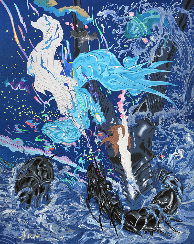 Yoshitaka Amano — La Vague Éternelle — Mizuna