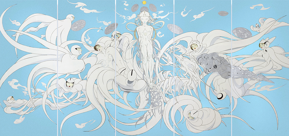 Yoshitaka Amano — Les Gatchaman célestes — Mizuna