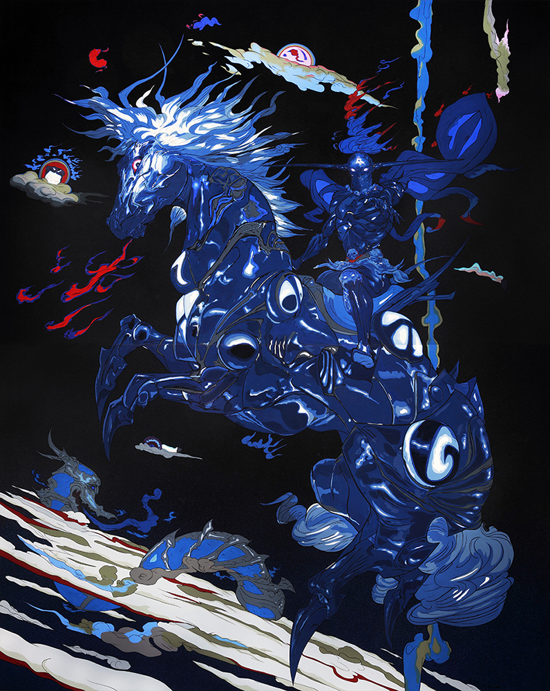 Yoshitaka Amano — Cheval céleste de la nuit — Mizuna