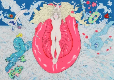 Yoshitaka Amano — La Noyée aux Roses