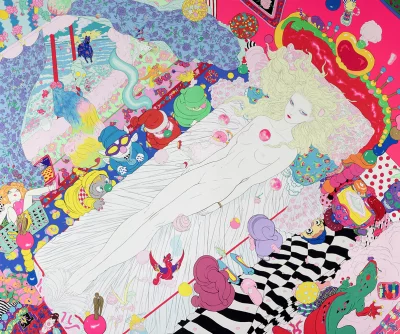 Yoshitaka Amano — Blanche Neige et les 7 nains déjantés
