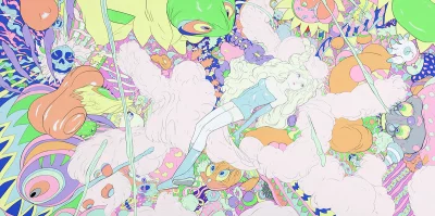 Yoshitaka Amano — Rêve étrange de la jeune fille bleue