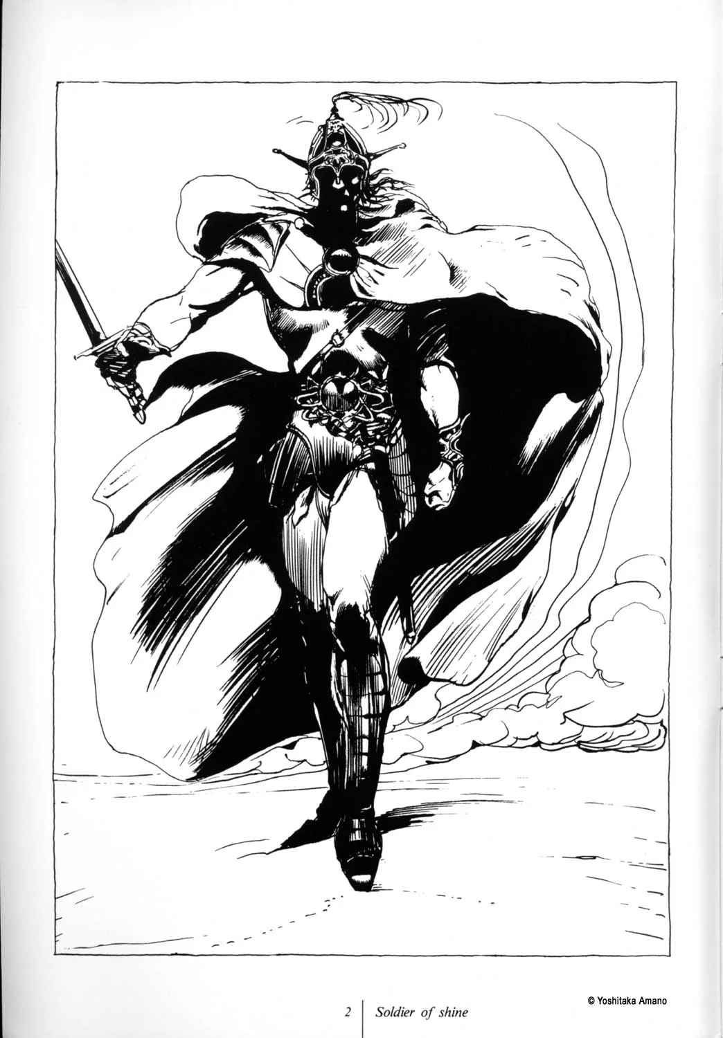 Yoshitaka Amano — Shadow Warrior — Mono