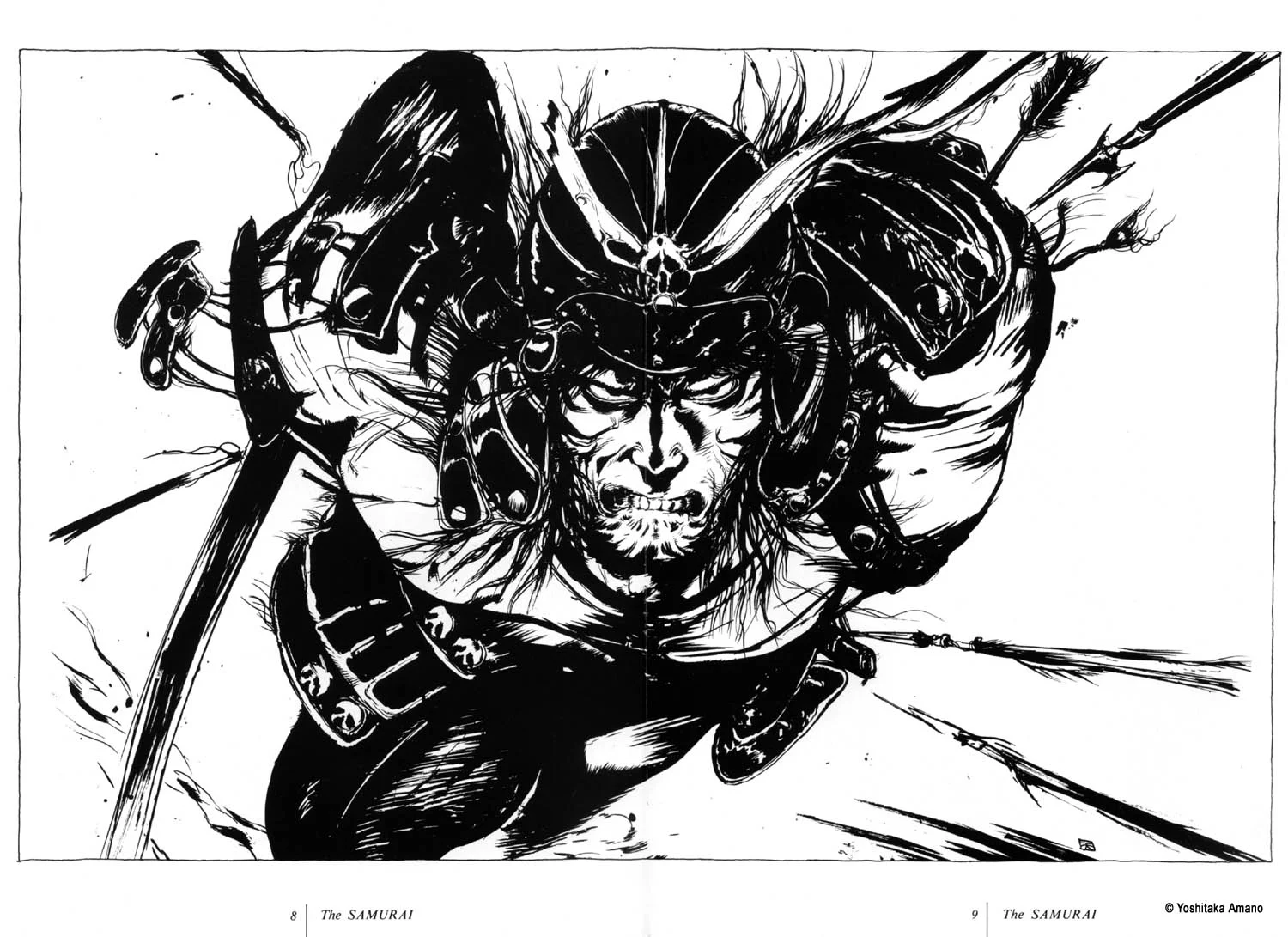 Yoshitaka Amano — The Samurai — Mono