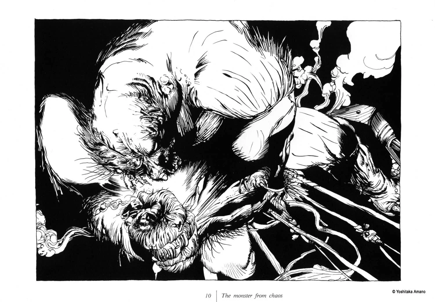 Yoshitaka Amano — The Darkness Demon — Mono