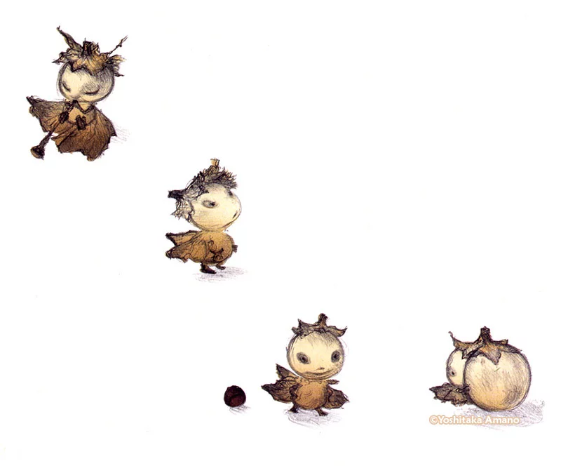Yoshitaka Amano — The Little Salad Demons — New York Salad