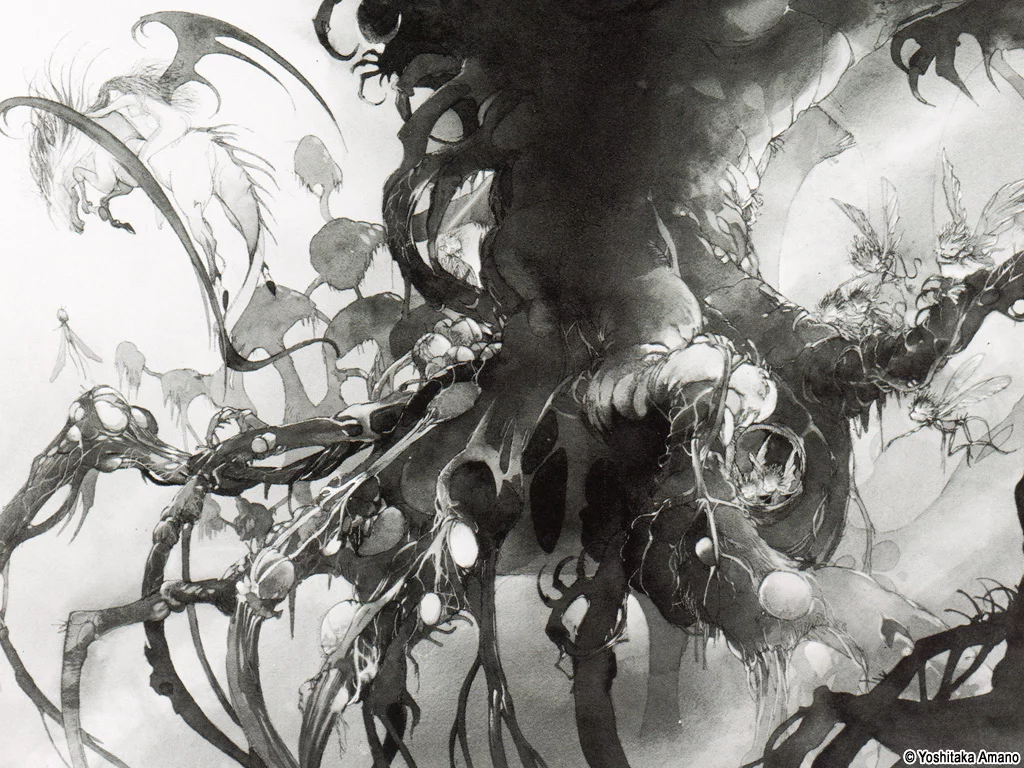 Yoshitaka Amano — Noir & Blanc 08 — Noir & Blanc