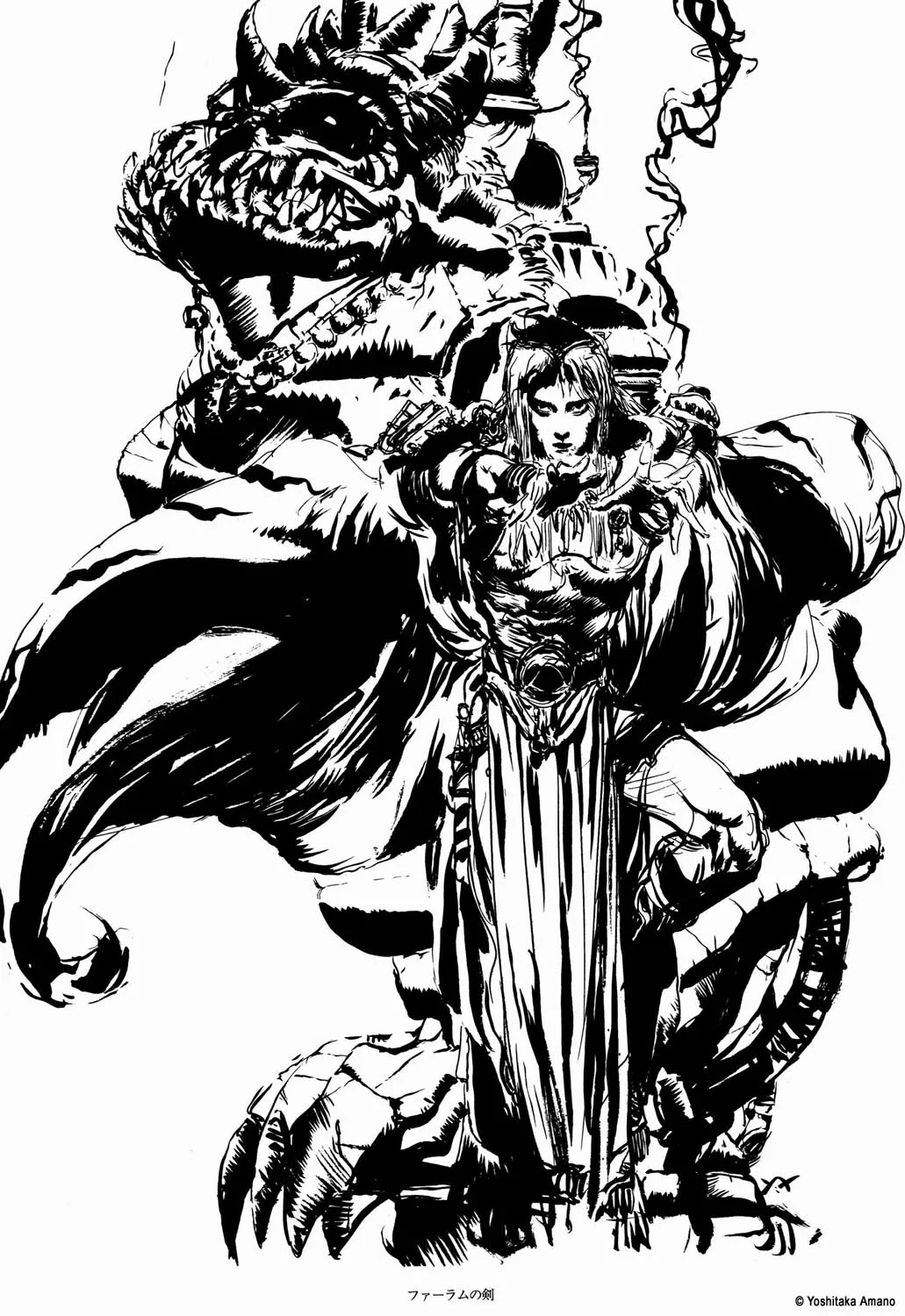 Yoshitaka Amano — Noir & Blanc 20 — Noir & Blanc
