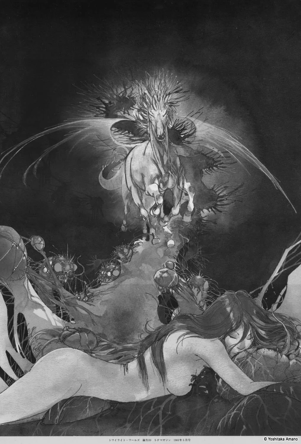 Yoshitaka Amano — Noir & Blanc 21 — Noir & Blanc