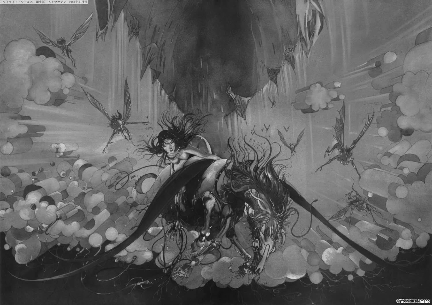 Yoshitaka Amano — Noir & Blanc 22 — Noir & Blanc