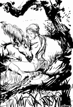 Yoshitaka Amano — Black & White 14