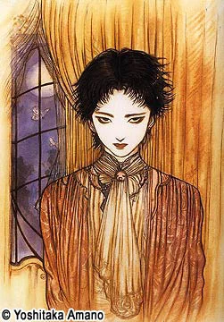 Yoshitaka Amano — La Dame à la fenêtre close — Rampo