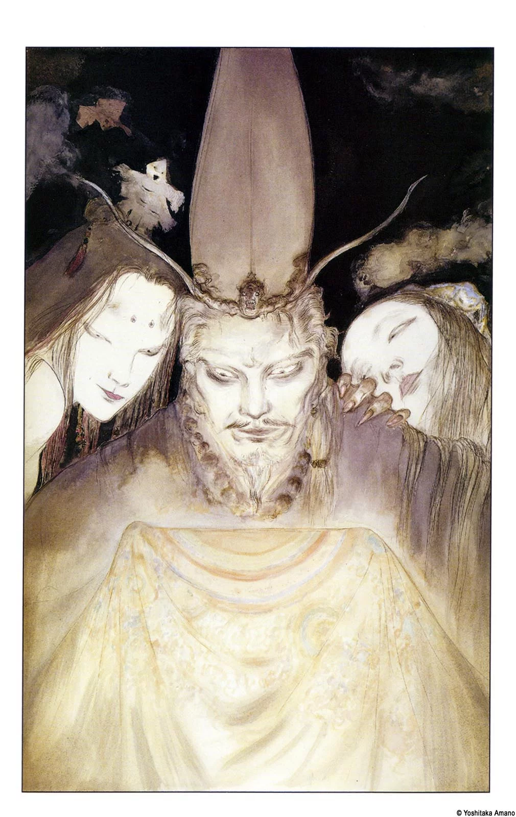 Yoshitaka Amano — Rêve de la Lune des Trois Visages — The Sandman